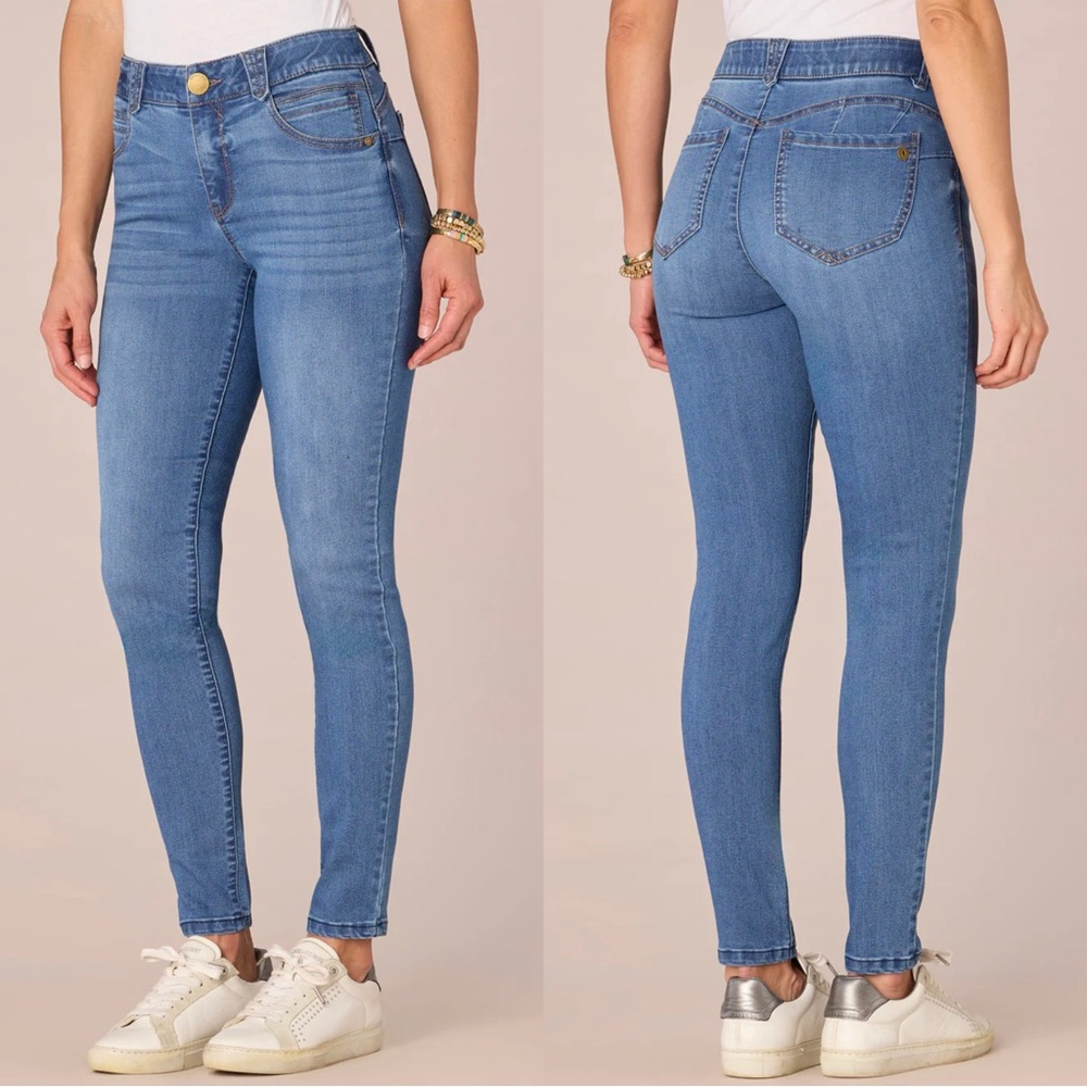 Democracy Ab Solution Mid Rise Jeggings Jeans Stretchy Size 14 Country Western